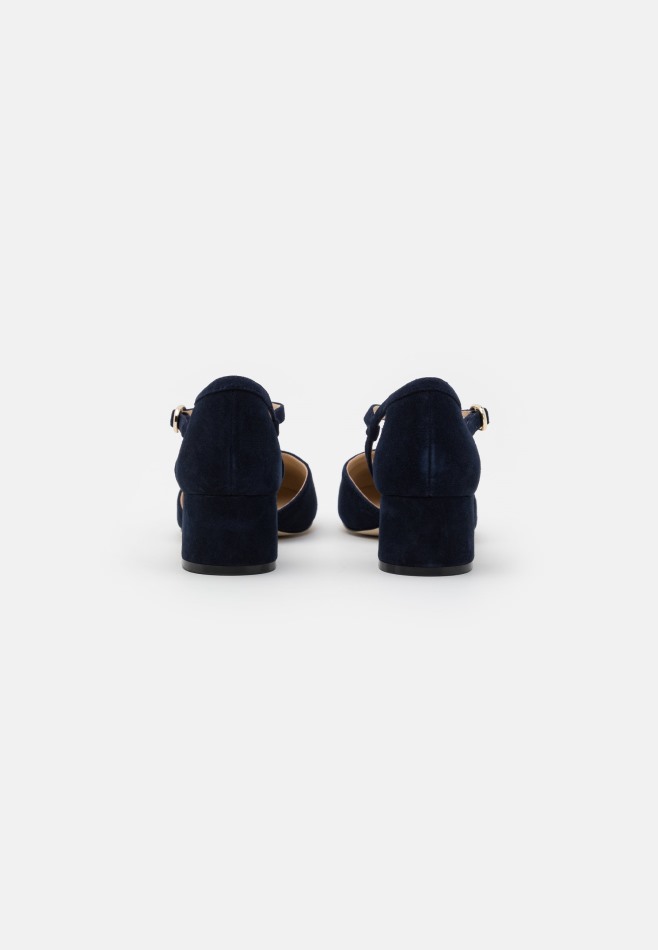 Gabour | Cuir Exclusif - Talons Classiques Bleu Foncé